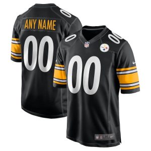 Nike Men’s Pittsburgh Steelers Customized Game Jersey – Black