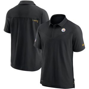 Pittsburgh Steelers Nike Black Sideline UV Performance Polo