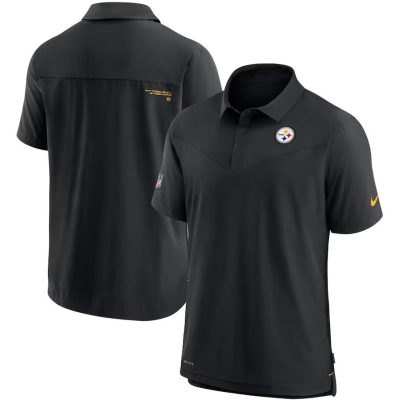 Pittsburgh Steelers Nike Black Sideline UV Performance Polo