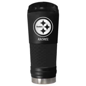 Pittsburgh Steelers Black 24oz. Personalized Tumbler