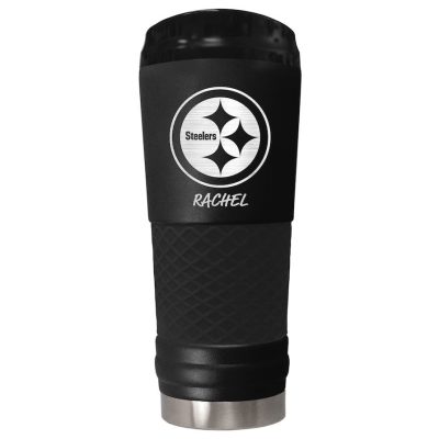Pittsburgh Steelers Black 24oz. Personalized Tumbler